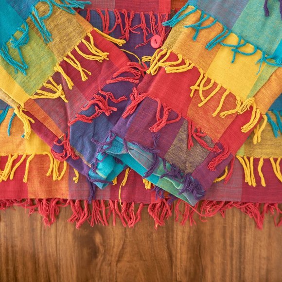 Don’t Mess With Texas Womens Multicolor Block Jacket with Fringes, Size XL - Picture 6 of 9